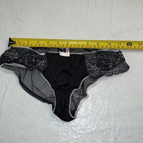Victoria’s Secret Sexy Little Things satin mesh lace and rhinestone panty - Picture 6 of 9